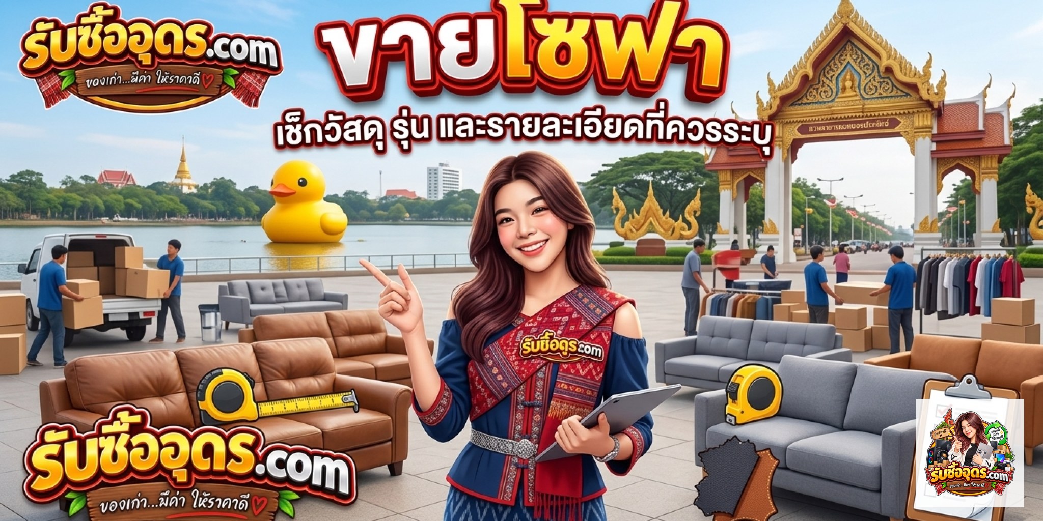 ตรวจเช็กสภาพวัสดุและโครงสร้างก่อนขายโซฟามือสองในจังหวัดอุดรธานี